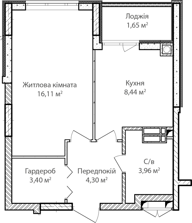 1-кімнатна 37.86 м² в ЖК Синергія Сіті від 28 000 грн/м², м. Ірпінь