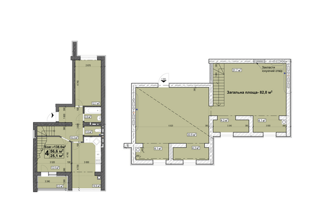 Дворівнева 121.6 м² в ЖК Нова Конча-Заспа від 17 500 грн/м², с. Ходосівка