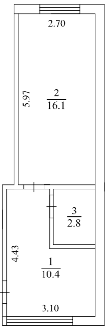 1-комнатная 29.3 м² в ЖК Geneva от 19 800 грн/м², с. Софиевская Борщаговка