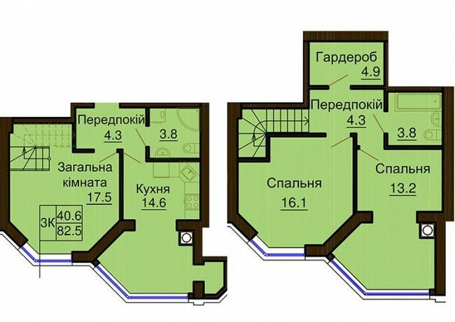 Двухуровневая 82.5 м² в ЖК София Клубный от 30 000 грн/м², с. Софиевская Борщаговка