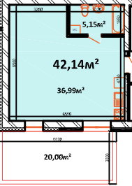 1-комнатная 42.14 м² в ЖК StyleUP от 26 000 грн/м², с. Липины