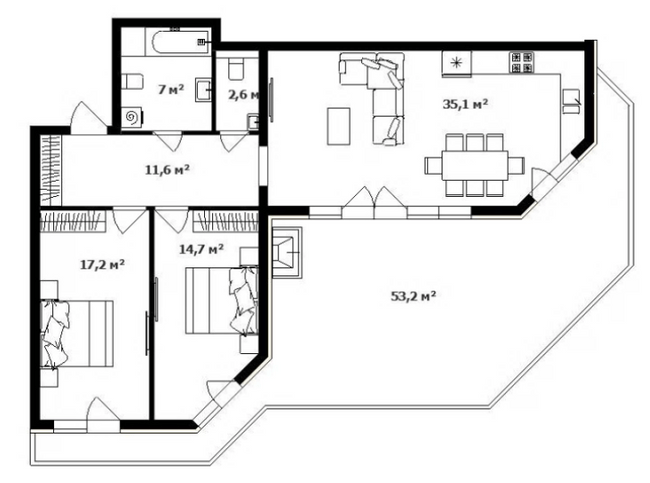 3-кімнатна 103.5 м² в ЖК Green Land від 30 050 грн/м², Ужгород