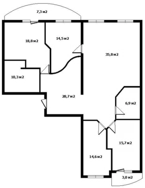 3-кімнатна 121.4 м² в ЖК Сакура від 34 950 грн/м², Ужгород