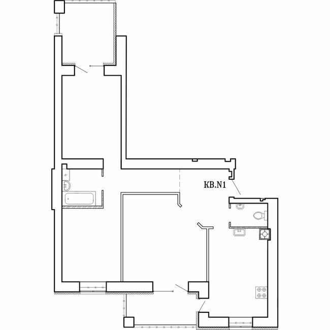 3-кімнатна 76.23 м² в ЖК Концепт від 19 500 грн/м², Миколаїв