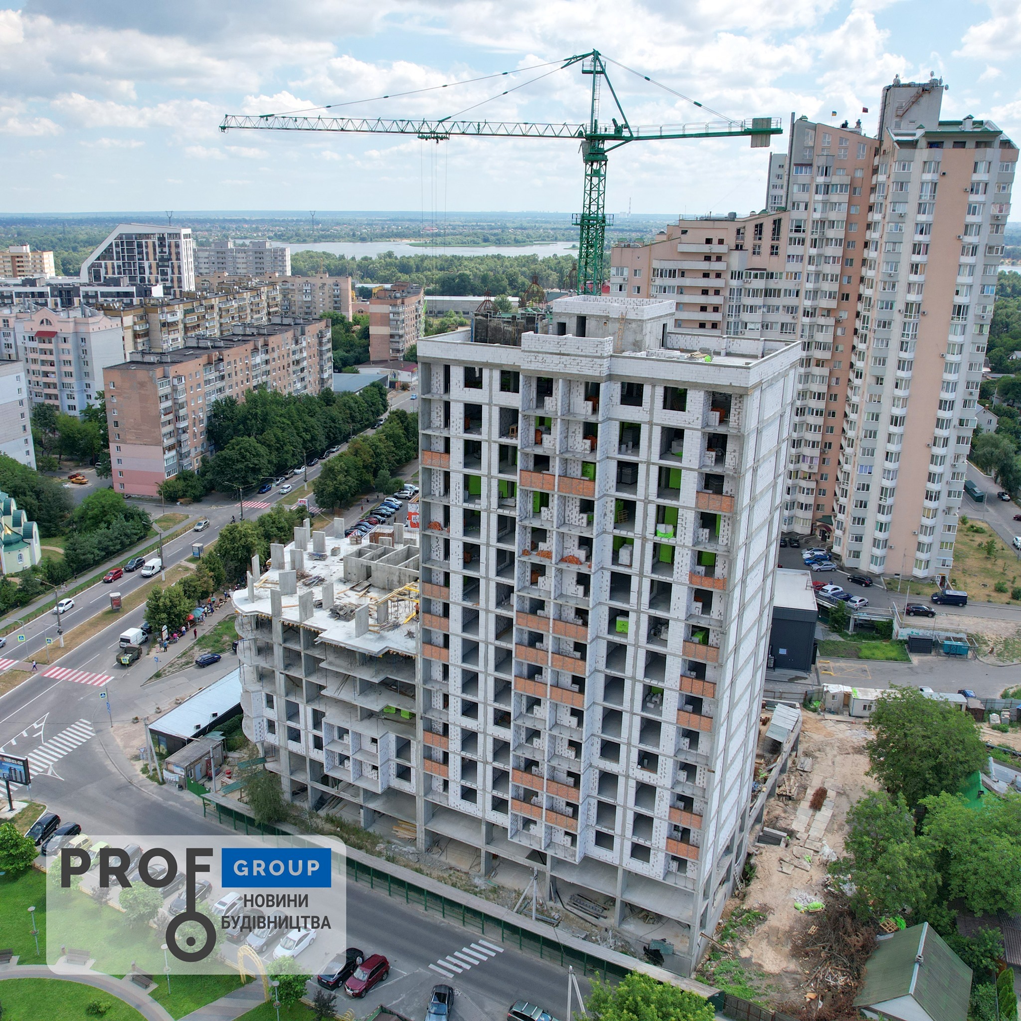 Хід будівництва ЖК Борисо-Глібський 2, лип, 2021 рік