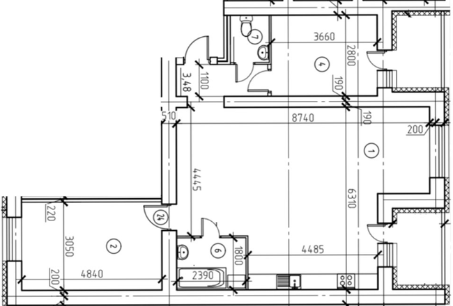 3-кімнатна 89.48 м² в ЖК Еспланада від 16 000 грн/м², Суми