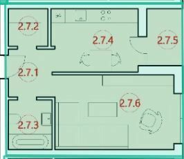 1-кімнатна 36.7 м² в ЖК Горизонт від 13 000 грн/м², с. Петриків