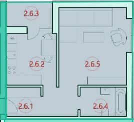 1-кімнатна 39.5 м² в ЖК Горизонт від 13 000 грн/м², с. Петриків