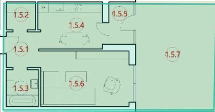 1-комнатная 46.7 м² в ЖК Горизонт от 13 000 грн/м², с. Петриков