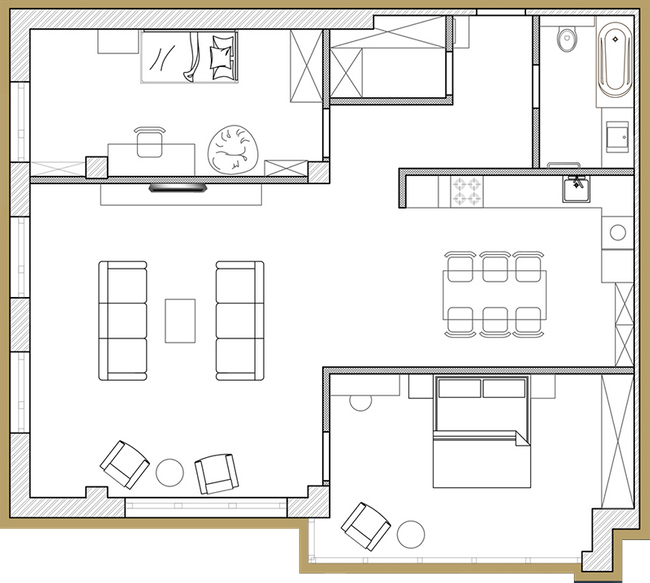 2-комнатная 91.61 м² в ЖК Premier Park от 45 400 грн/м², Днепр