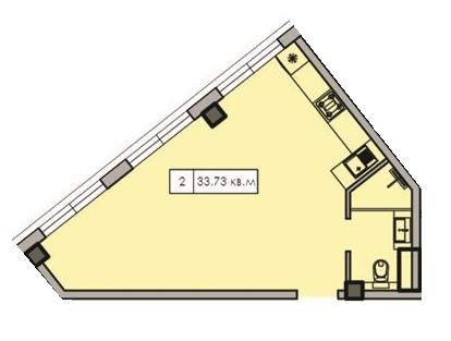 1-комнатная 33.73 м² в ЖК CRYSTAL LUX от 18 650 грн/м², пос. Лески