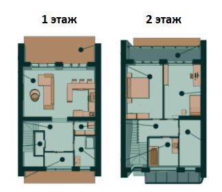 Таунхаус 144 м² в КМ GREEN WALL від 22 431 грн/м², с. Зміїнець