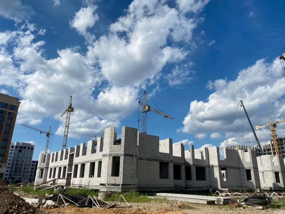 Ход строительства ЖК Sofia Nova, июль, 2021 год