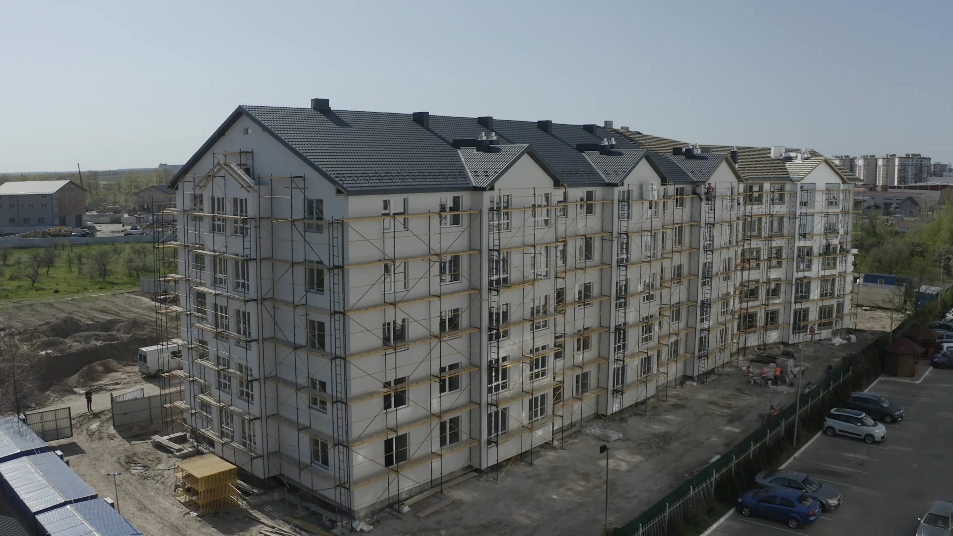 Ход строительства ЖК Антрацит, май, 2021 год