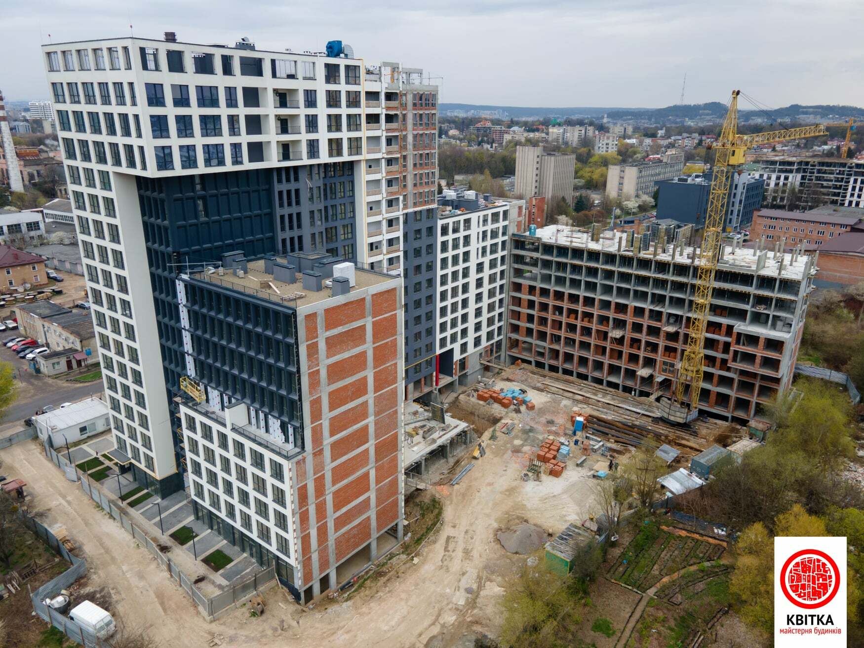 Ход строительства ЖК Вільне Місто, май, 2021 год