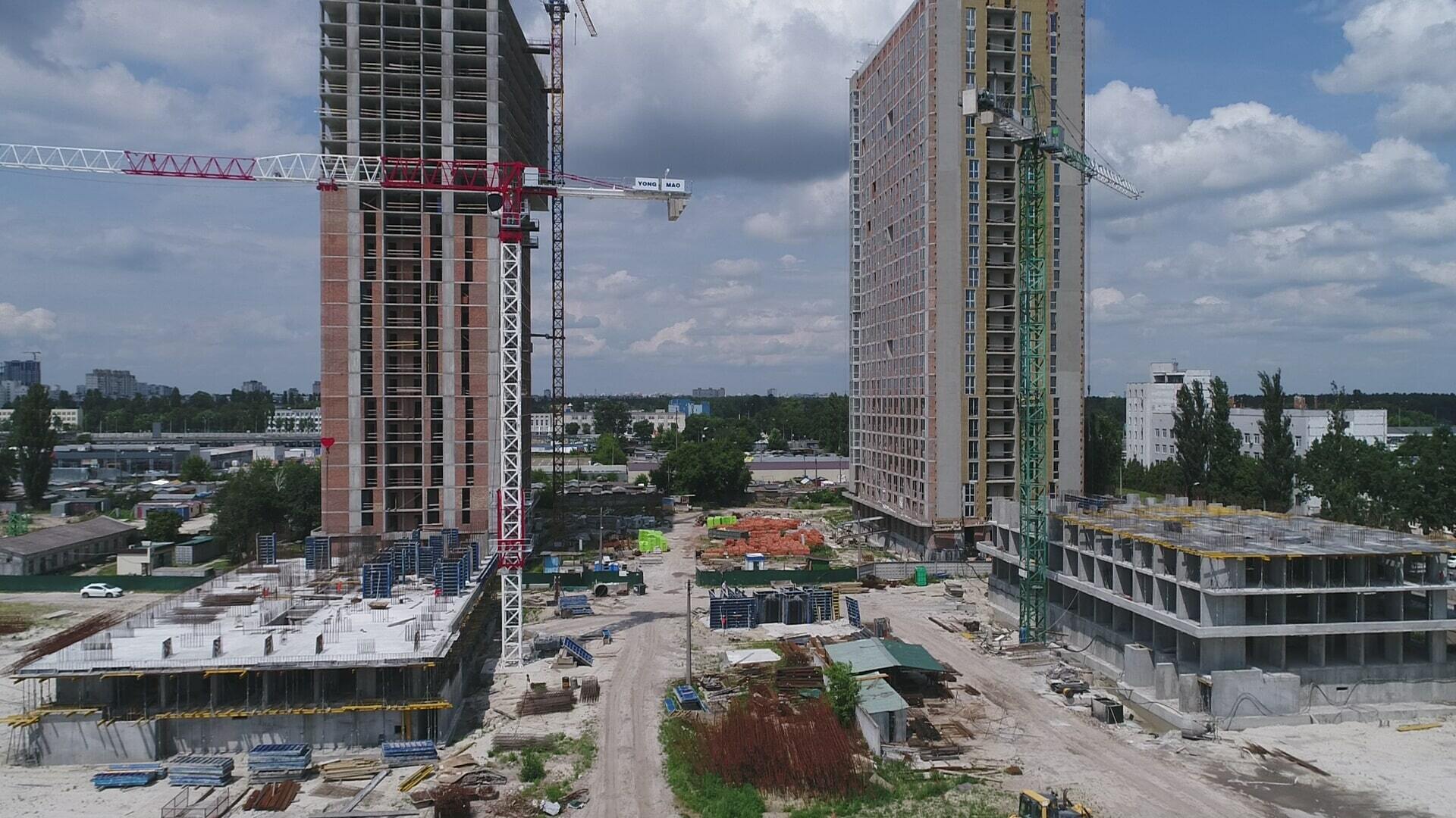 Ход строительства ЖК Urban Park, июль, 2021 год