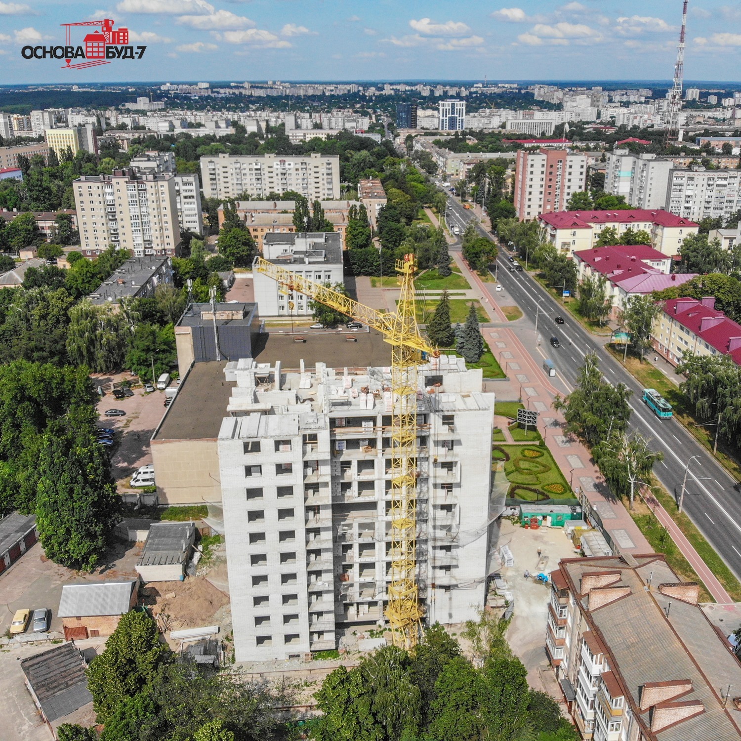 Хід будівництва ЖК на вул. Мазепи, 23, лип, 2021 рік