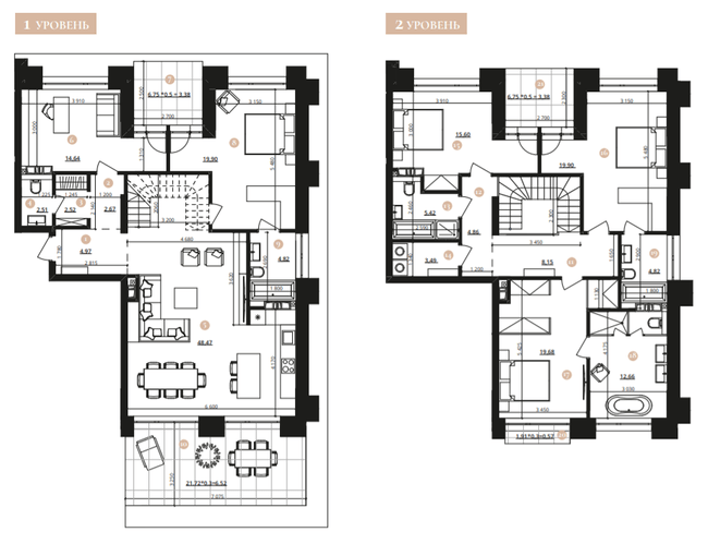 Дворівнева 208.93 м² в ЖК Doma Trabotti від 75 550 грн/м², Одеса