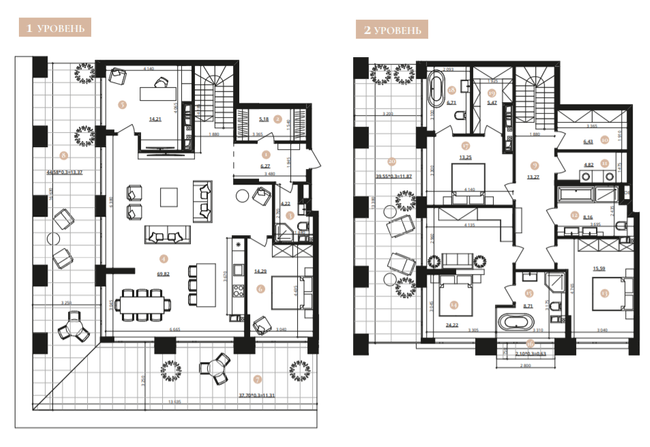 Дворівнева 257.8 м² в ЖК Doma Trabotti від 75 550 грн/м², Одеса