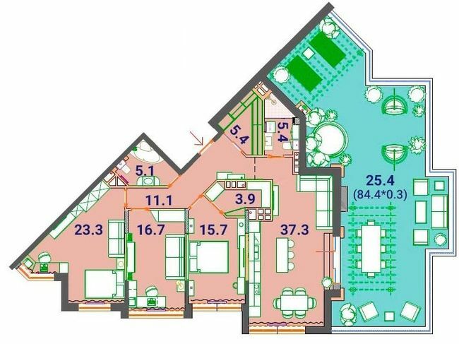 3-комнатная 150 м² в ЖК SunCity от 23 550 грн/м², Одесса