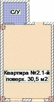 1-комнатная 30.5 м² в ЖК Брусника от 18 450 грн/м², Одесса
