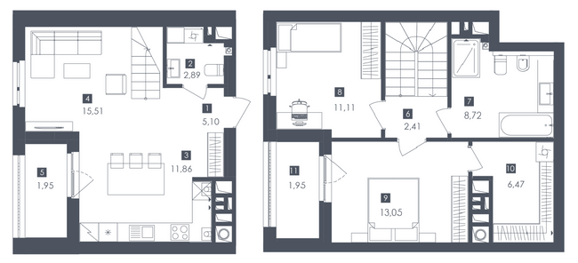 Двухуровневая 81.02 м² в ЖК Safe Town от 36 700 грн/м², Львов