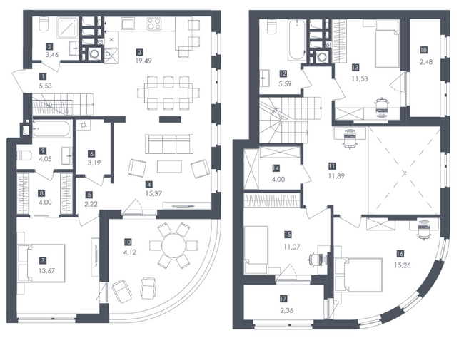 Двухуровневая 139.28 м² в ЖК Safe Town от 35 450 грн/м², Львов