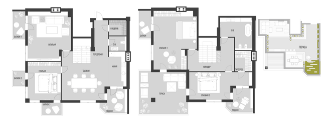 Двухуровневая 190.57 м² в КД Люксембург от застройщика, Львов