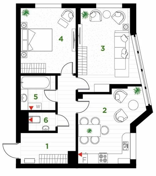 2-комнатная 67 м² в ЖК Паркова алея от 24 000 грн/м², Ивано-Франковск