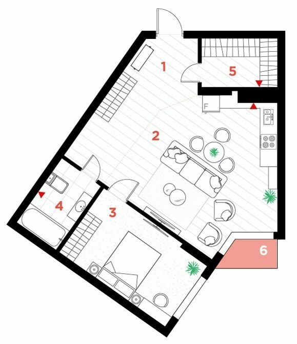 2-комнатная 62 м² в ЖК Family Plaza от 34 500 грн/м², Ивано-Франковск