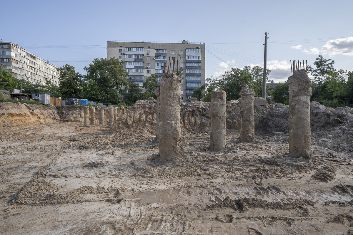 Хід будівництва ЖК Лук'янівський каскад, лип, 2021 рік