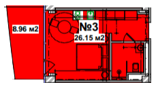 1-комнатная 26.15 м² в Апарт-комплекс Resort Medical Park от 90 750 грн/м², с. Поляница