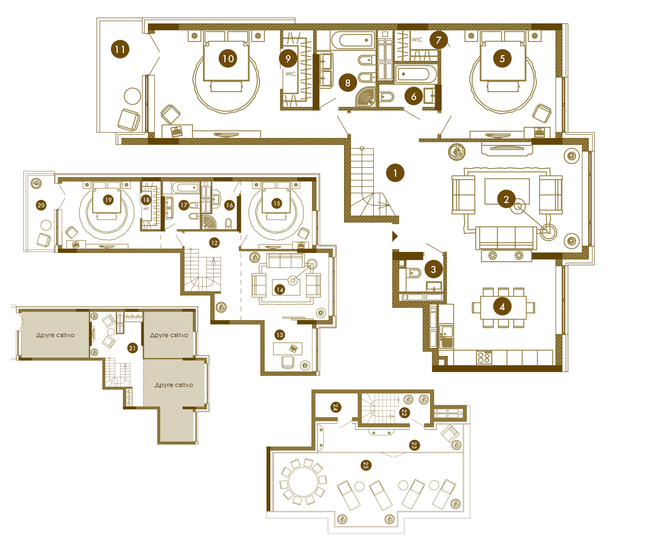 Дворівнева 298.6 м² в ЖК Obolon Residences від 101 800 грн/м², Київ