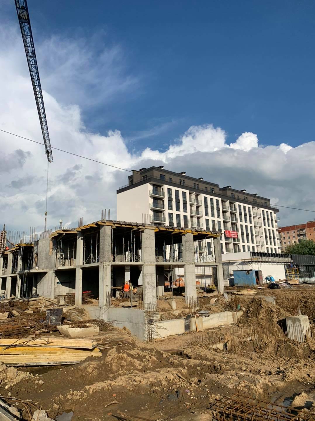 Ход строительства ЖК Comfort City, май, 2021 год