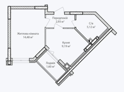 1-комнатная 33.32 м² в ЖК Синергия Сити от 25 500 грн/м², г. Ирпень