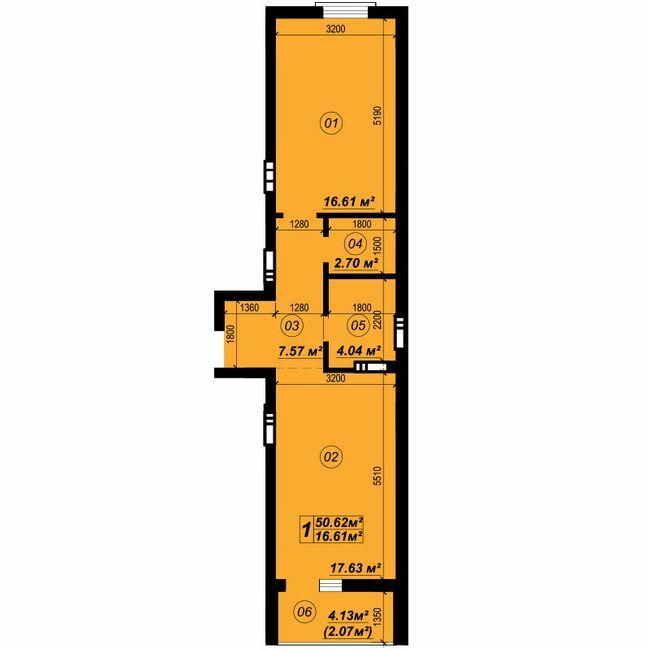 1-комнатная 50.62 м² в ЖК Verba от 19 250 грн/м², пгт Глеваха