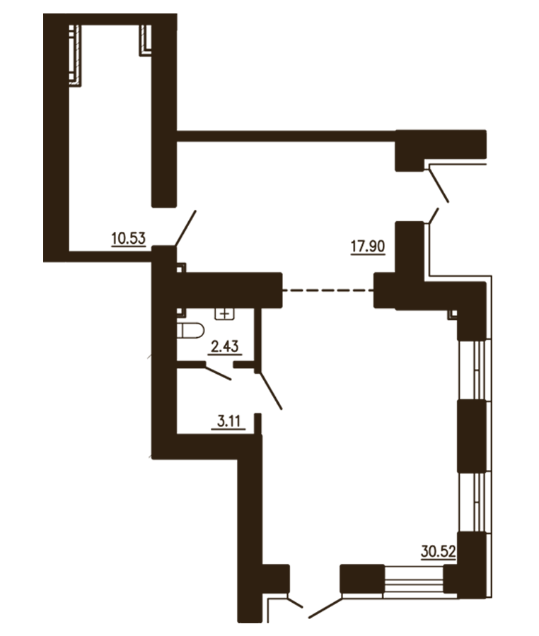 Торговельне приміщення 65 м² в ЖК Чайка від 17 000 грн/м², с. Чайки