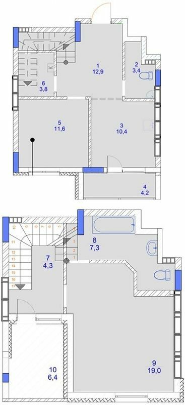 Двухуровневая 78.8 м² в ЖК Садочок от 24 500 грн/м², с. Новоселки