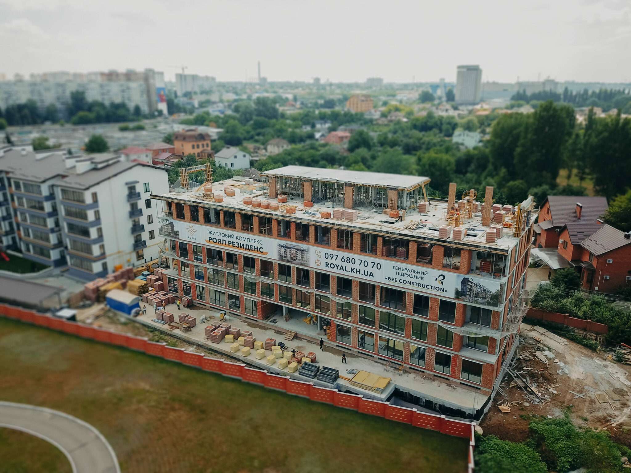 Ход строительства ЖК Royal Residence, июль, 2021 год