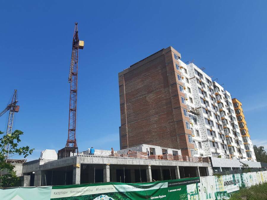 Ход строительства ЖК Andorra, июнь, 2021 год