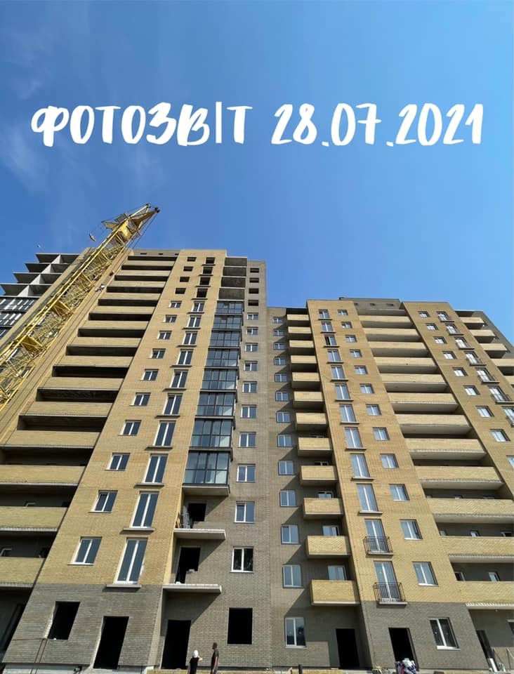 Ход строительства ЖК Графський, июль, 2021 год