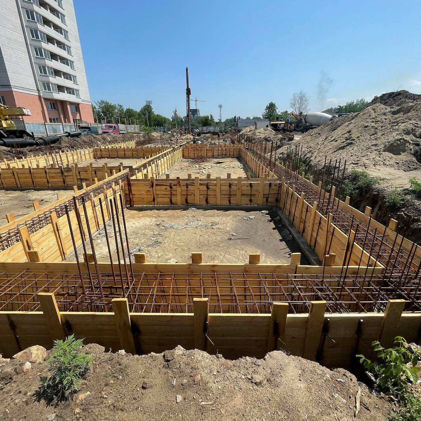 Ход строительства ЖК Родной дом, июль, 2021 год
