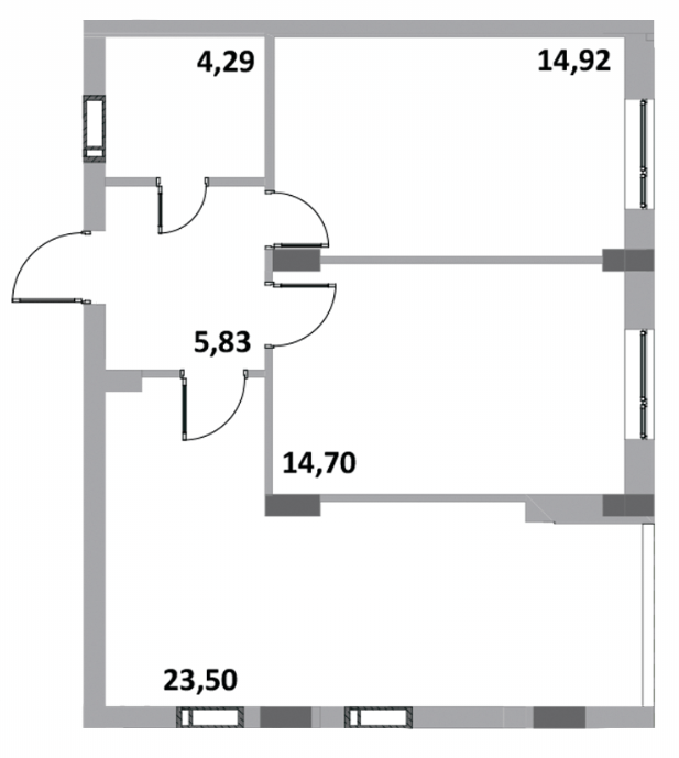 2-кімнатна 63.24 м² в ЖК Green Side від 22 000 грн/м², м. Ірпінь