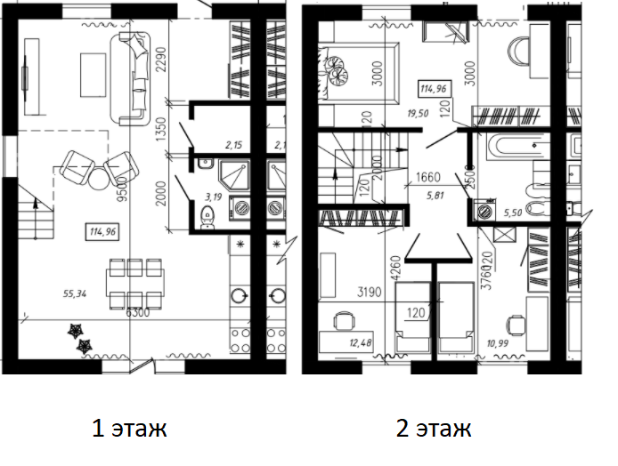 Дуплекс 115 м² в Таунхаус SIB Home від 19 478 грн/м², м. Буча