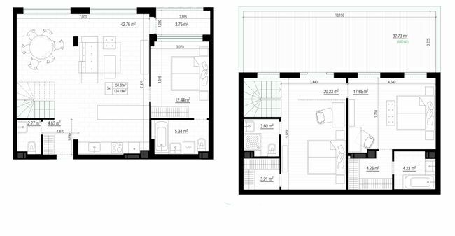 Двухуровневая 134.19 м² в ЖК PARKTOWN от 21 000 грн/м², пгт Гостомель