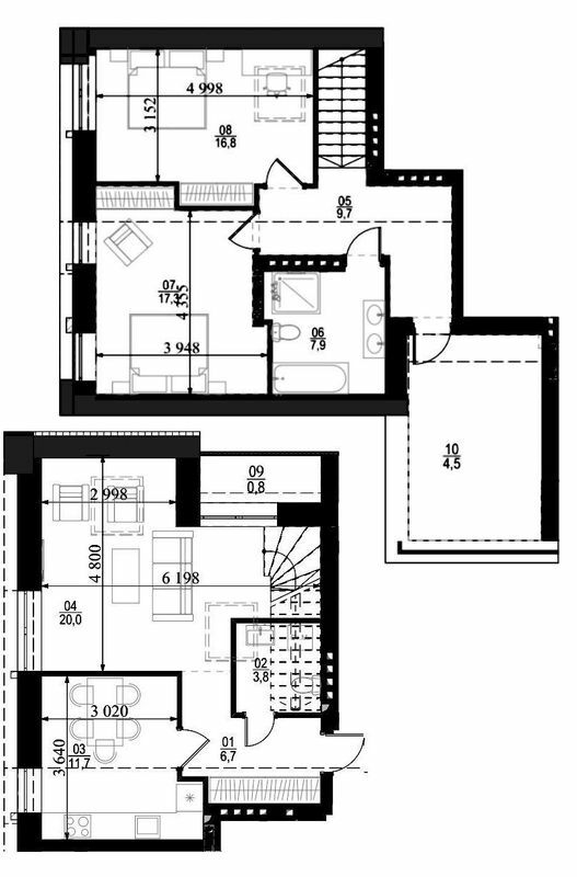 Дворівнева 99 м² в ЖК City Lake від 17 500 грн/м², с. Шевченкове