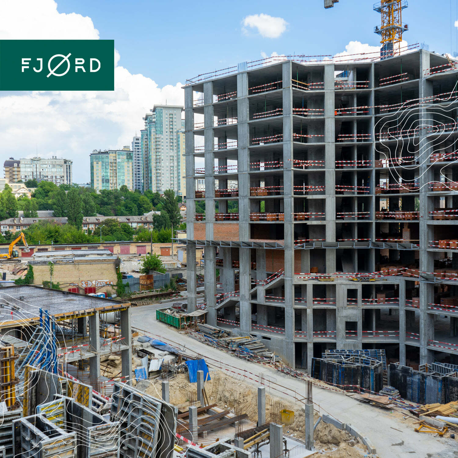 Хід будівництва ЖК Fjord, серп, 2021 рік