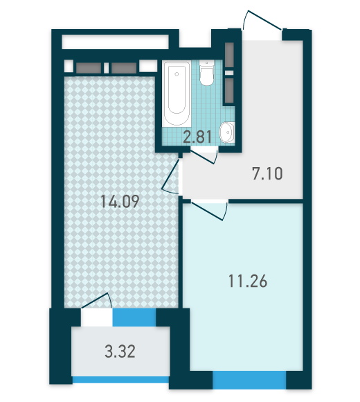 1-кімнатна 38.58 м² в ЖК GENESIS від 27 550 грн/м², Київ