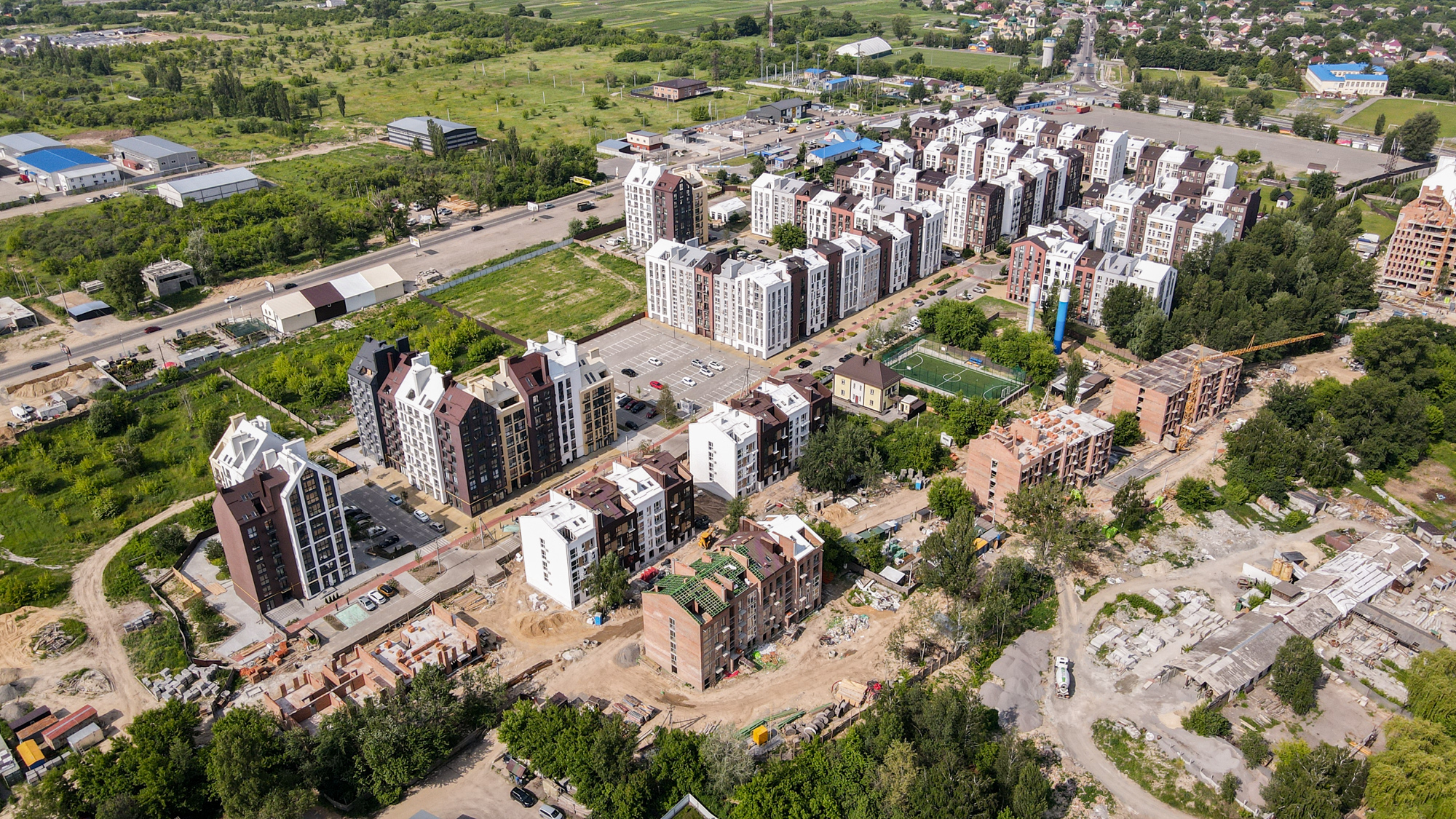 Хід будівництва ЖК Білий Шоколад.Center, черв, 2021 рік