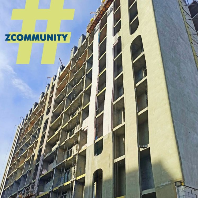 Ход строительства ЖК Z community, июнь, 2021 год